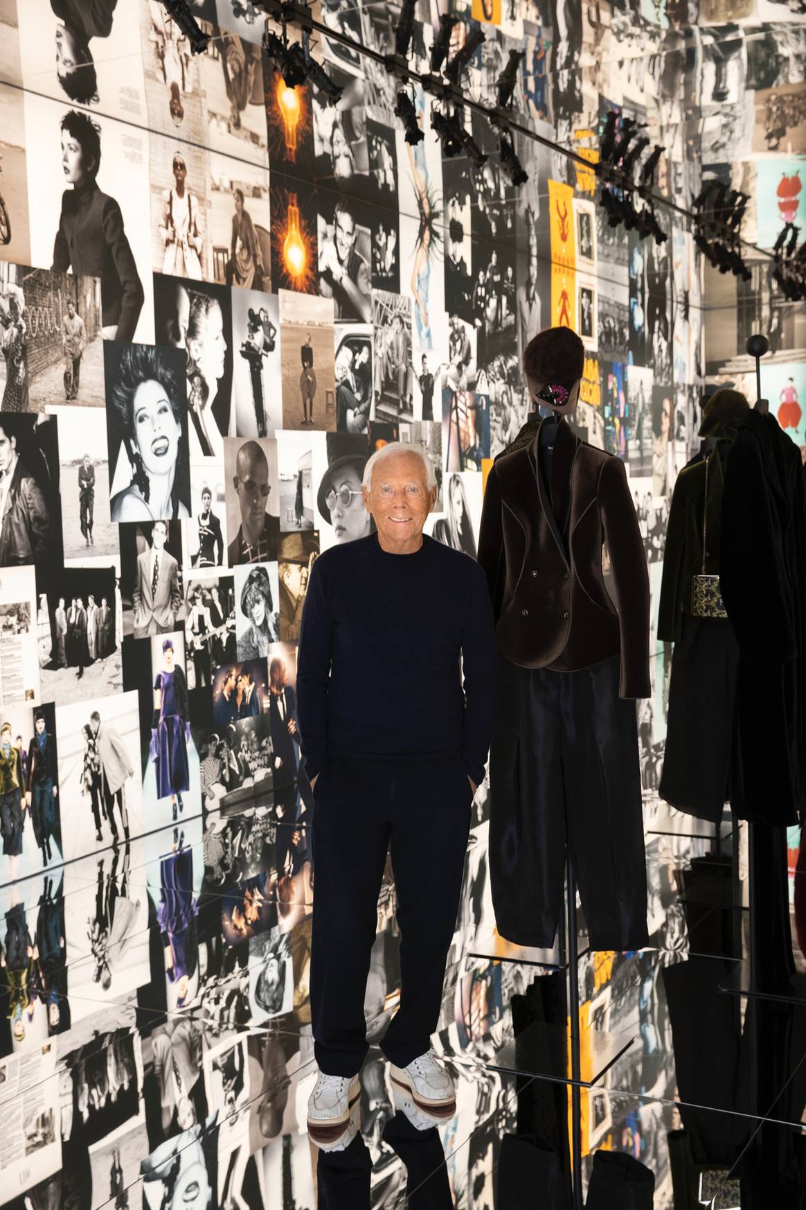 Gründer Giorgio Armani bei der Ausstellung "The way we are" in den Armani Silos | Foto: Giorgio Armani
