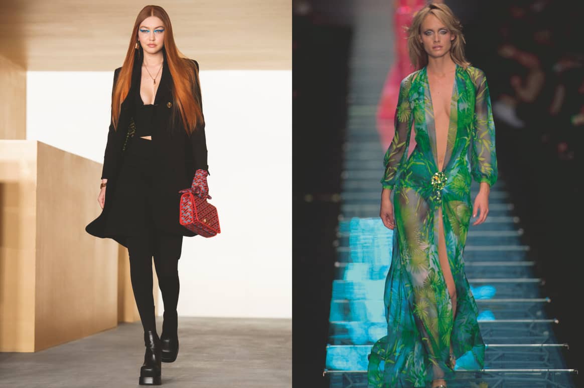 Links: HW21 Ready-to-Wear by IMAXtree | Rechts: SS00 Haute Couture by IMAXtree