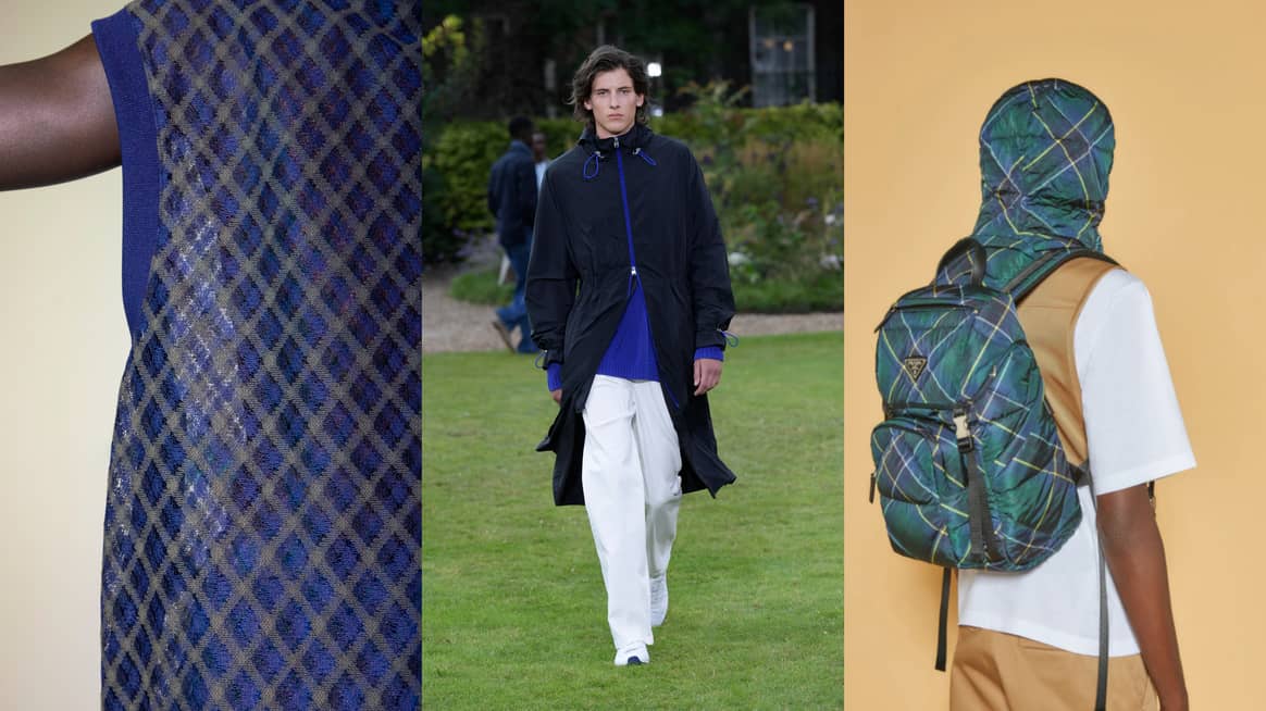 (From left) Image: Kuon SS22, Tiger of Sweden SS22, Prada Outdoor