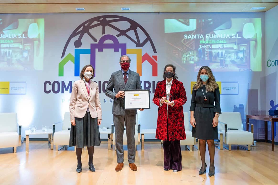 Photo Credits: Santa Eulalia, Premio Nacional de Comercio Interior de 2021 al Pequeño Comercio. Página oficial de Facebook.