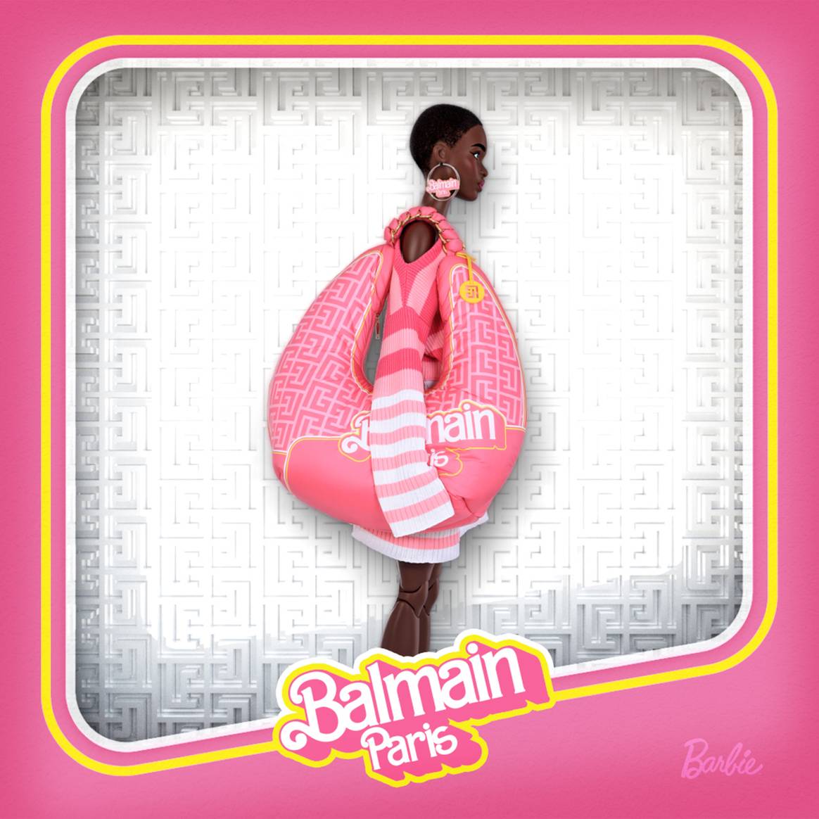 Photo Credits: Barbie x Balmain, colección phygital de prendas ready-to-wear, accesorios y activos NFT. Fotografía de cortesía.