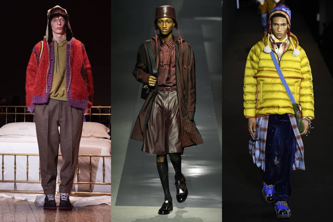AW22 collections | Photos (from left
to right): Magliano, Fendi (via catwalkpictures) and Dsquared2 (via
catwalkpictures)