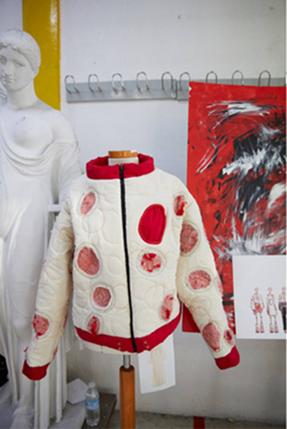 Image: the winning upcycled designs by UPM students Ane Bajo Dior Cámara and Maria Gutierrez. Courtesy of H&M.
