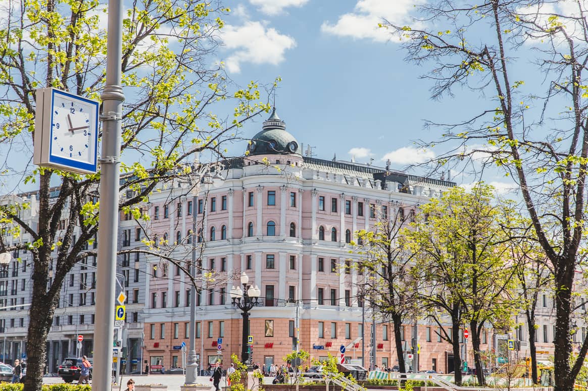 Eine H&M-Filiale in Moskau. Bild: H&M