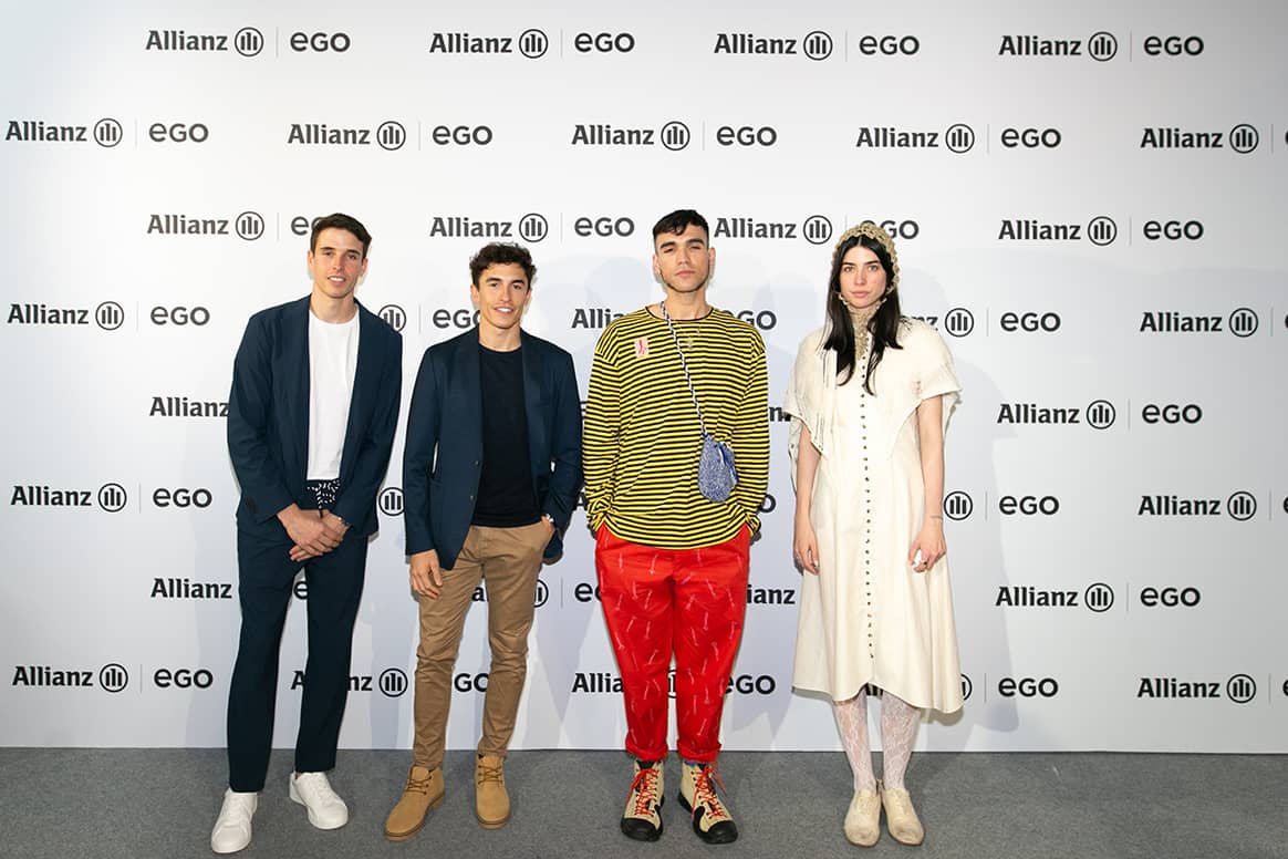Photo Credits: Los hermanos Márquez junto a Gabriel Nogueiras y Evangelina Julia, ganadores del Allianz EGO Confidence in Fashion.