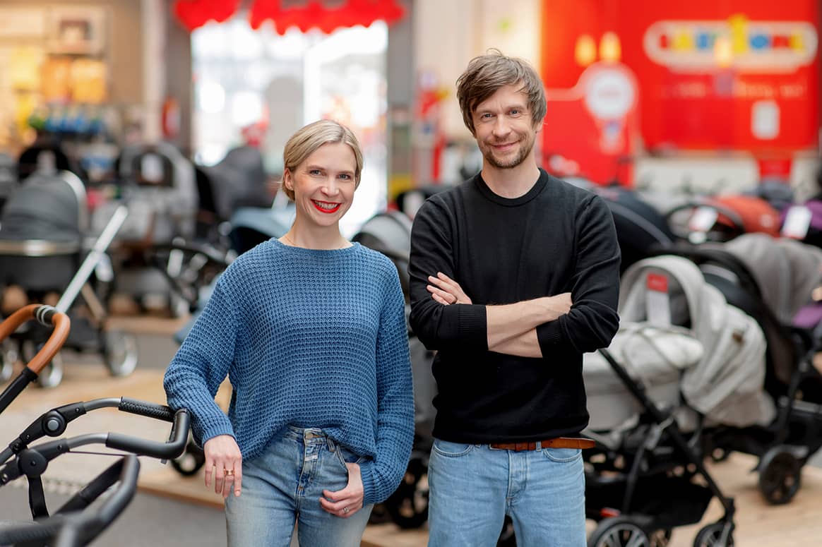 BabyOne-Geschäftsführerin Anna Weber und
BabyOne-Geschäftsführer Jan Weischer. Bild: Hanna Witte