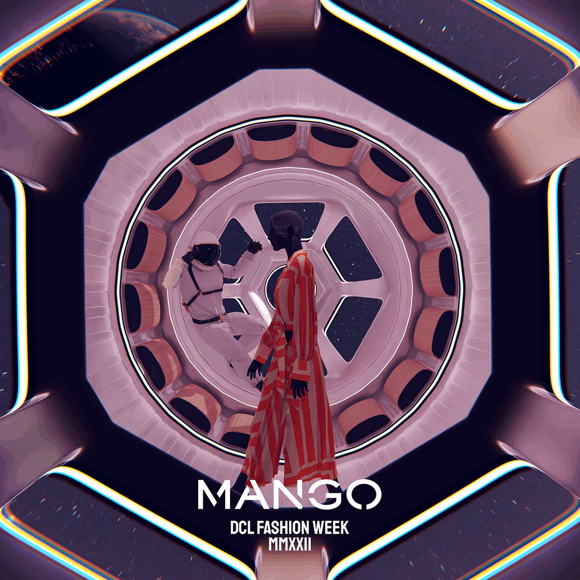 Photo Credits: “Mango Ad Astra”, obra de arte NFT creada por Farkas y Mango. Fotografía de cortesía.