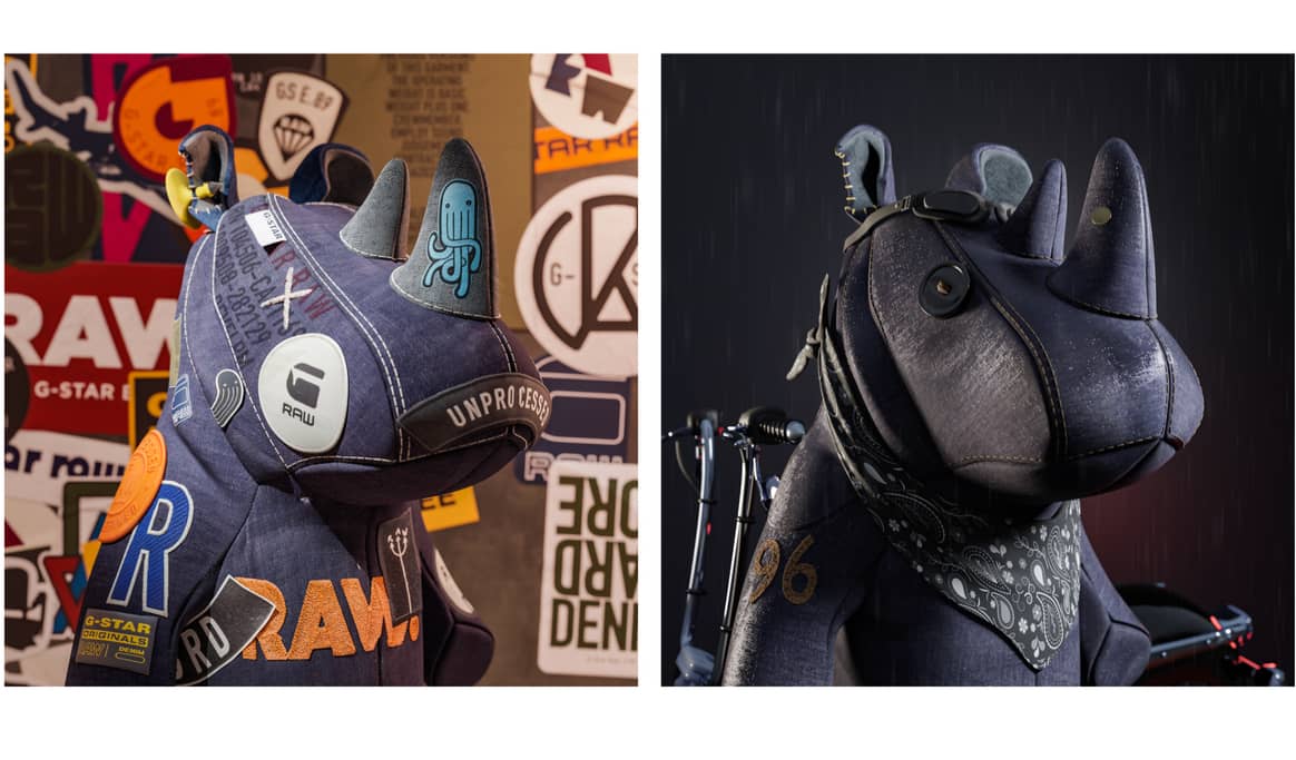 different versions of G-Star Raw’s virtual mascot G-No