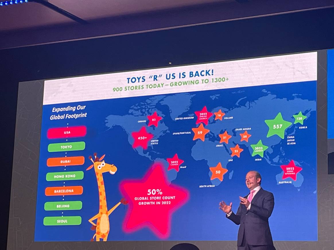 Yehuda Schmidmann, Presidente y CEO de TOYS'R'US, en el WRC