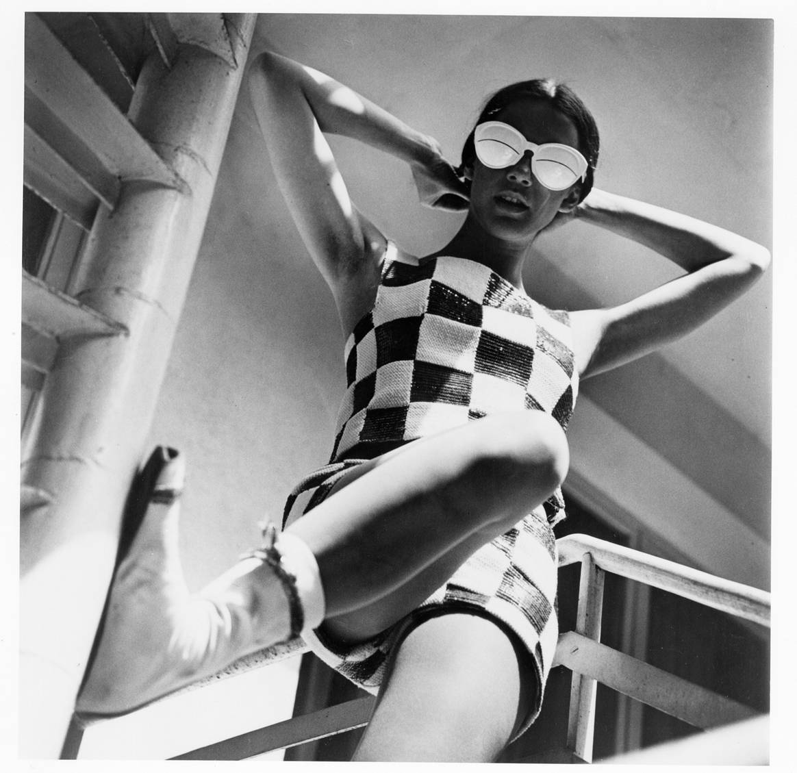 Op-Art-Mode für „Quick“, Paris, 1964. Bild: Charlotte March,
Deichtorhallen Hamburg/Sammlung Falckenberg