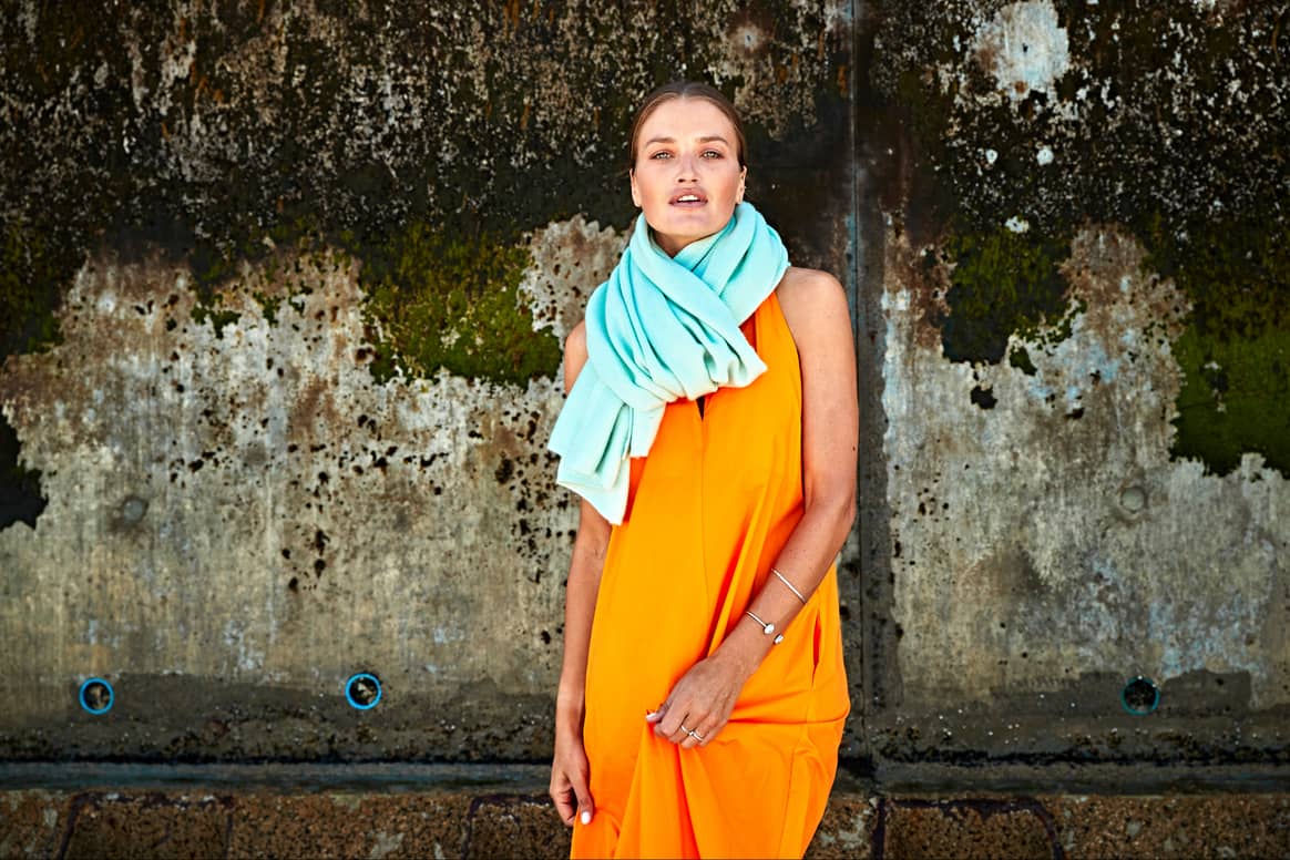EMAAL Cashmere, oslo mint scarf, courtesy of the brand