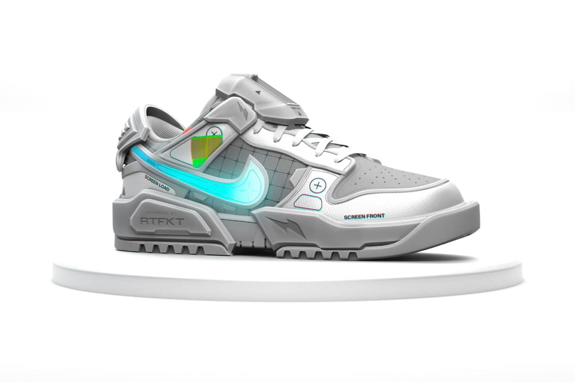 Nike x RTFKT Cryptokicks, virtual shoe.