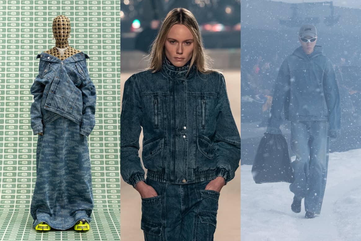 (From left) Image: Vetements AW22, Isabel Marant AW22, Balenciaga AW22 - all courtesy of CatwalkPictures