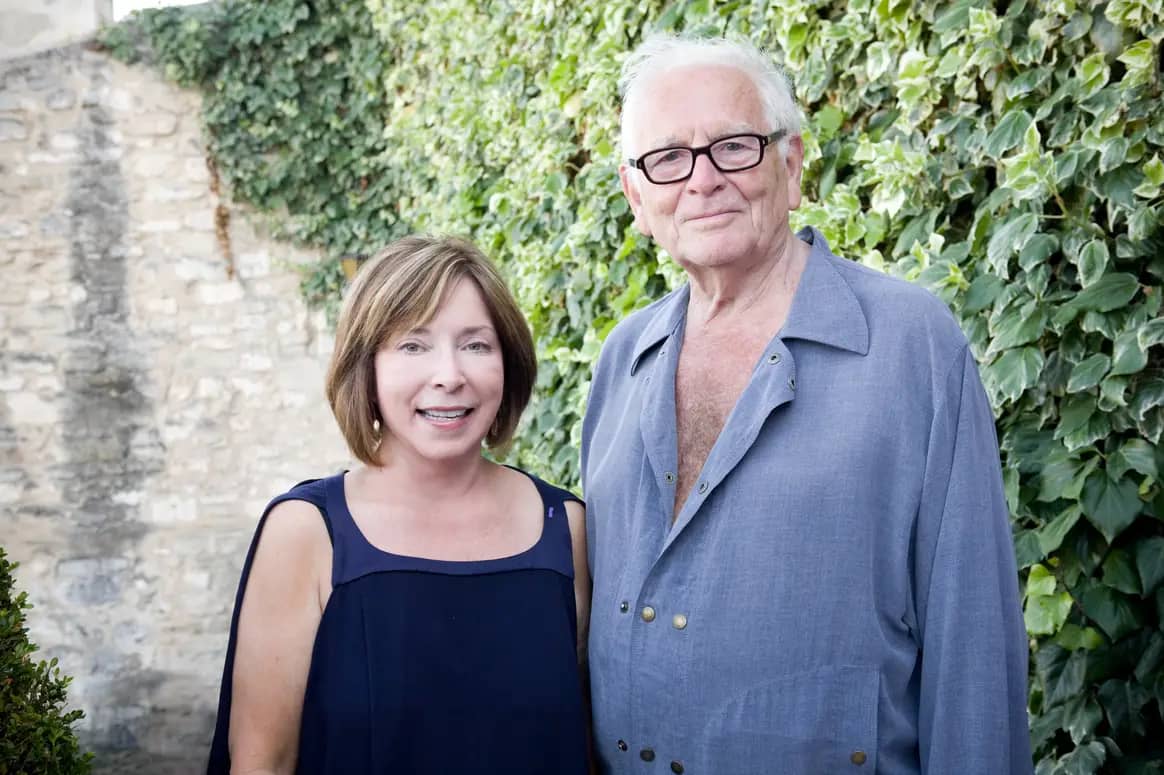 Image: SCAD Lacoste (founder Paula Wallace and Pierre Cardin)