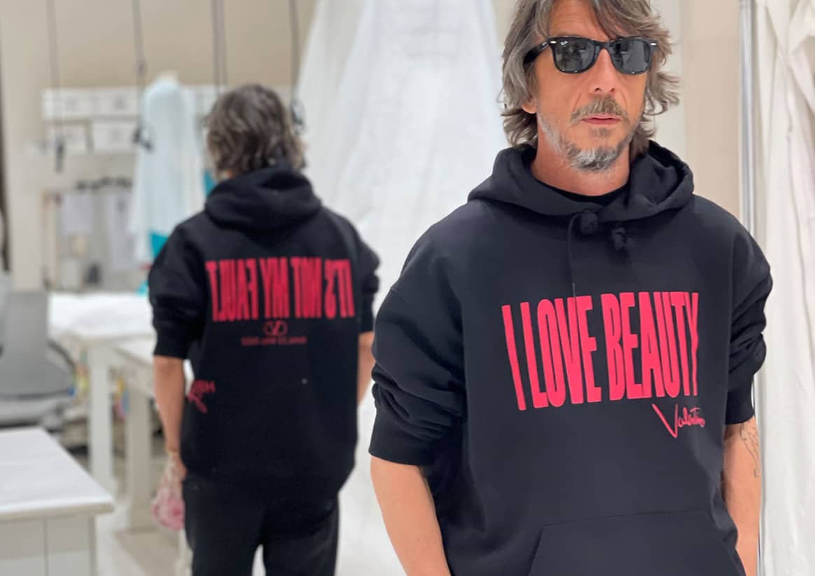 Image: Valentino "I love beauty" hoodie
