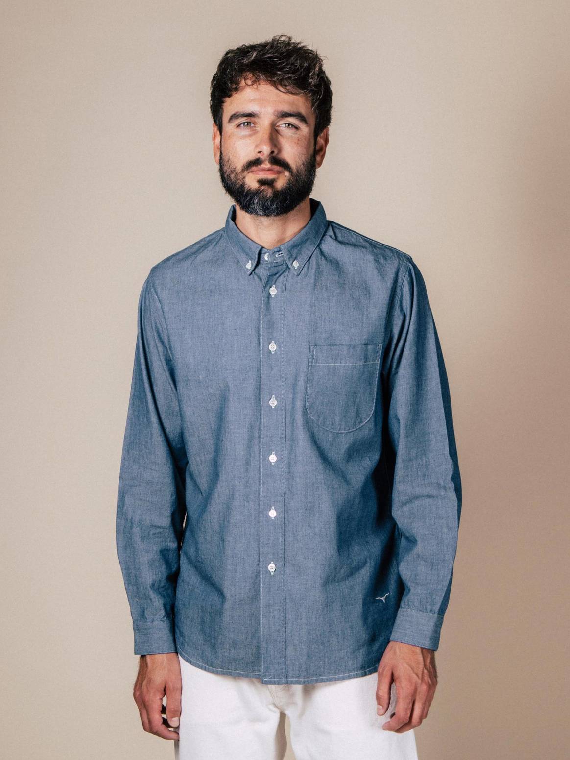 Benzak chambray shirt, courtesy of the brand