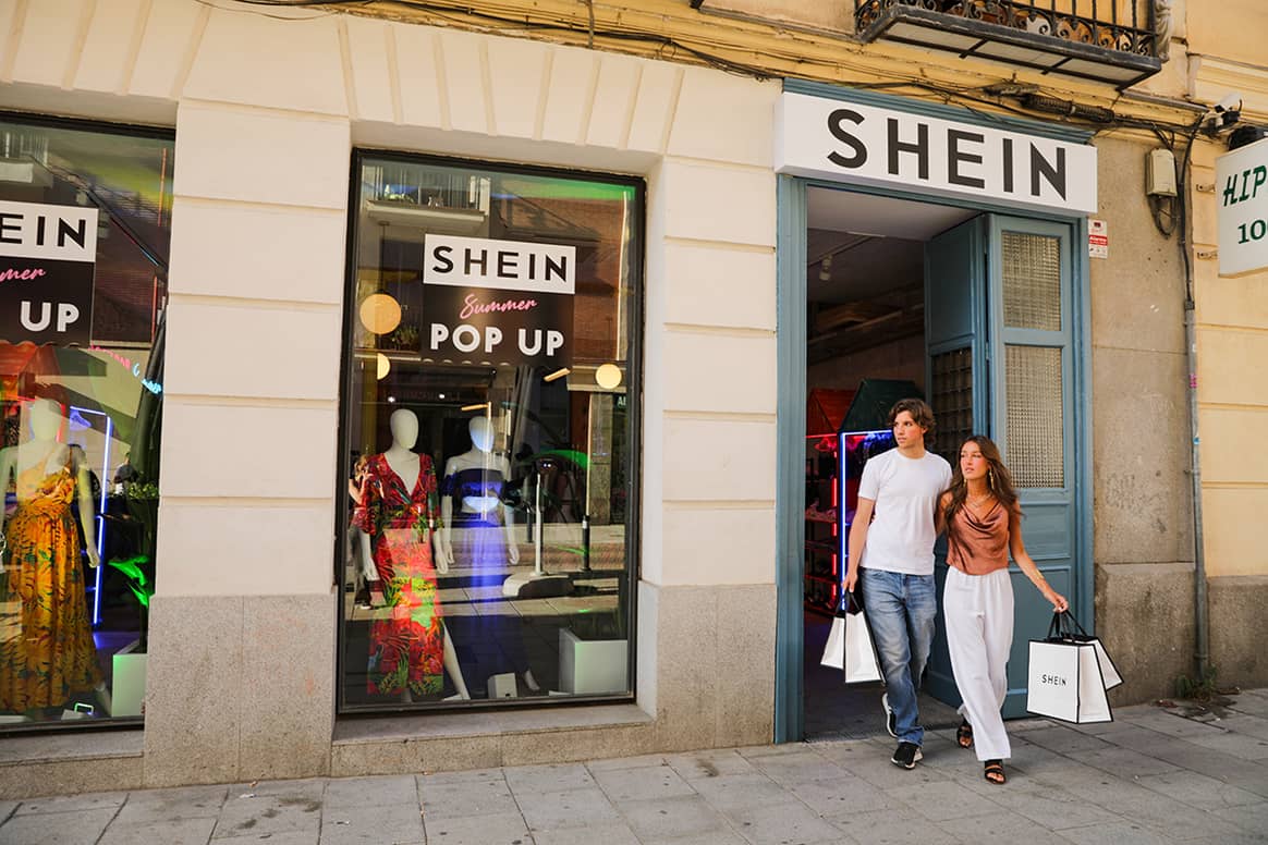 Imagen: pop-up de Shein en espacio Ephimera, en el número 3 de la calle de Sandoval de Madrid.