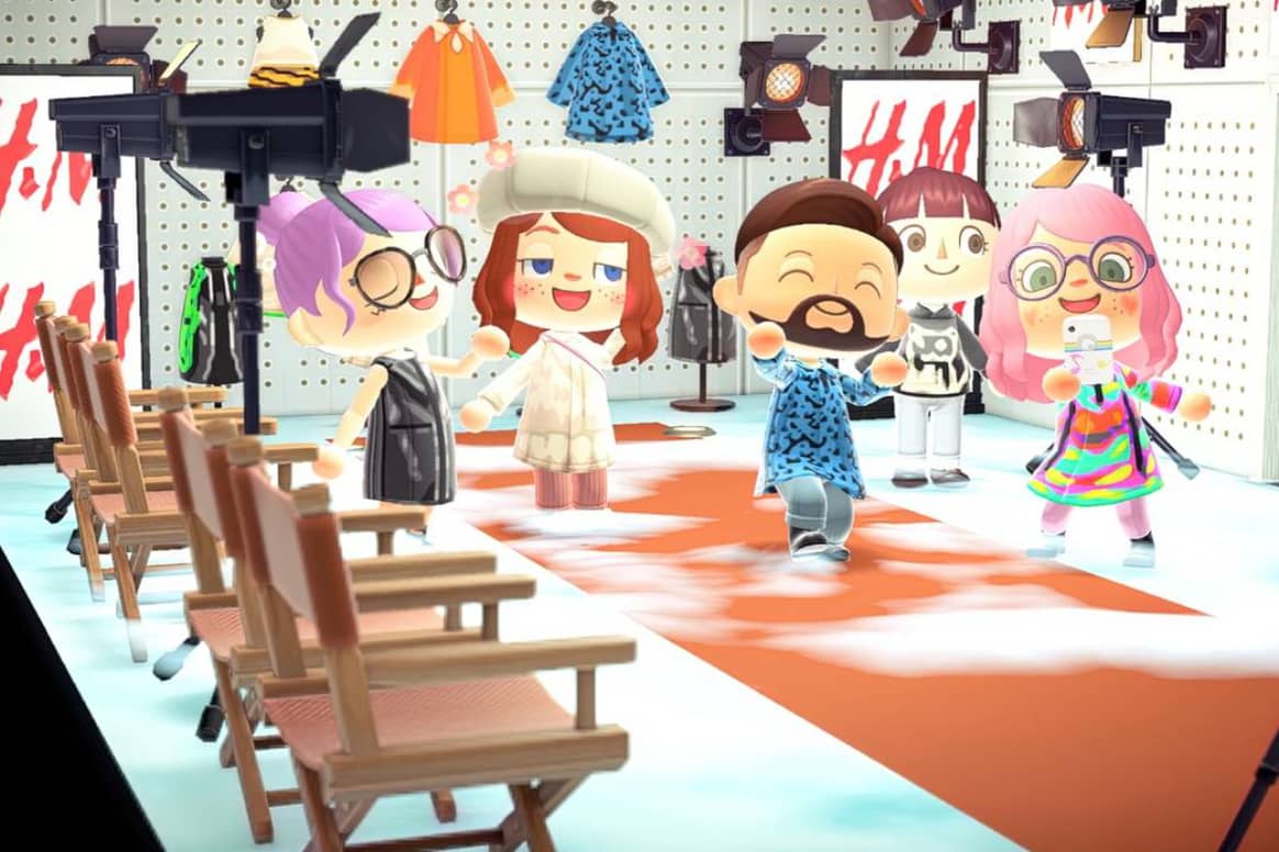 Imagen de archivo del desfile de H&M en Animal Crossing