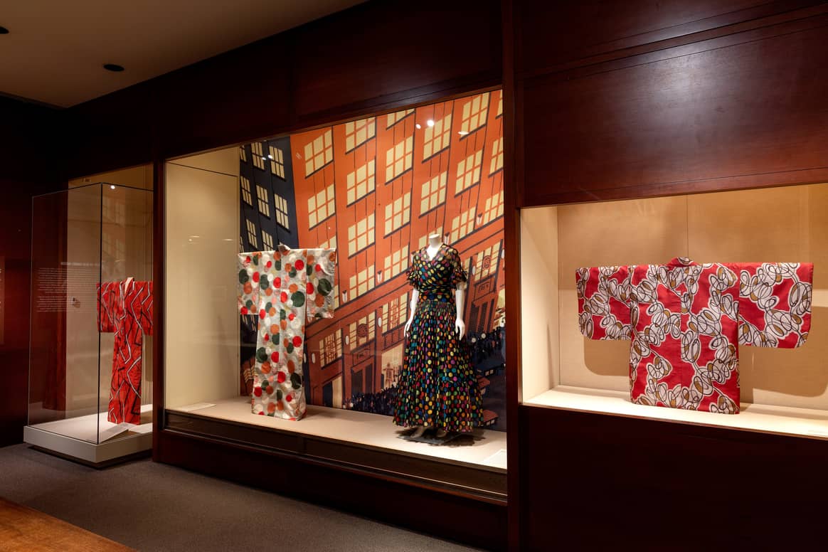 Ausstellungs-Ansicht von ‘Kimono Style: The John C. Weber Collection’/ 7. Juni 2022 – 20. Februar 2023 im Metropolitan Museum of Art, New York. Bild: Bruce Schwarz; mit freundlicher Genehmigung des Met