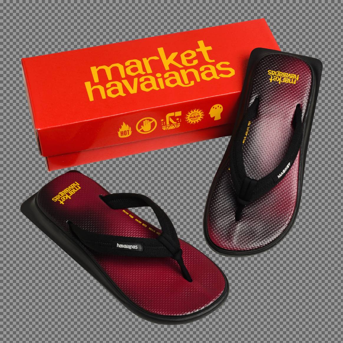 Havaianas lança collab com Market em sandálias com tecnologia termocrômica
