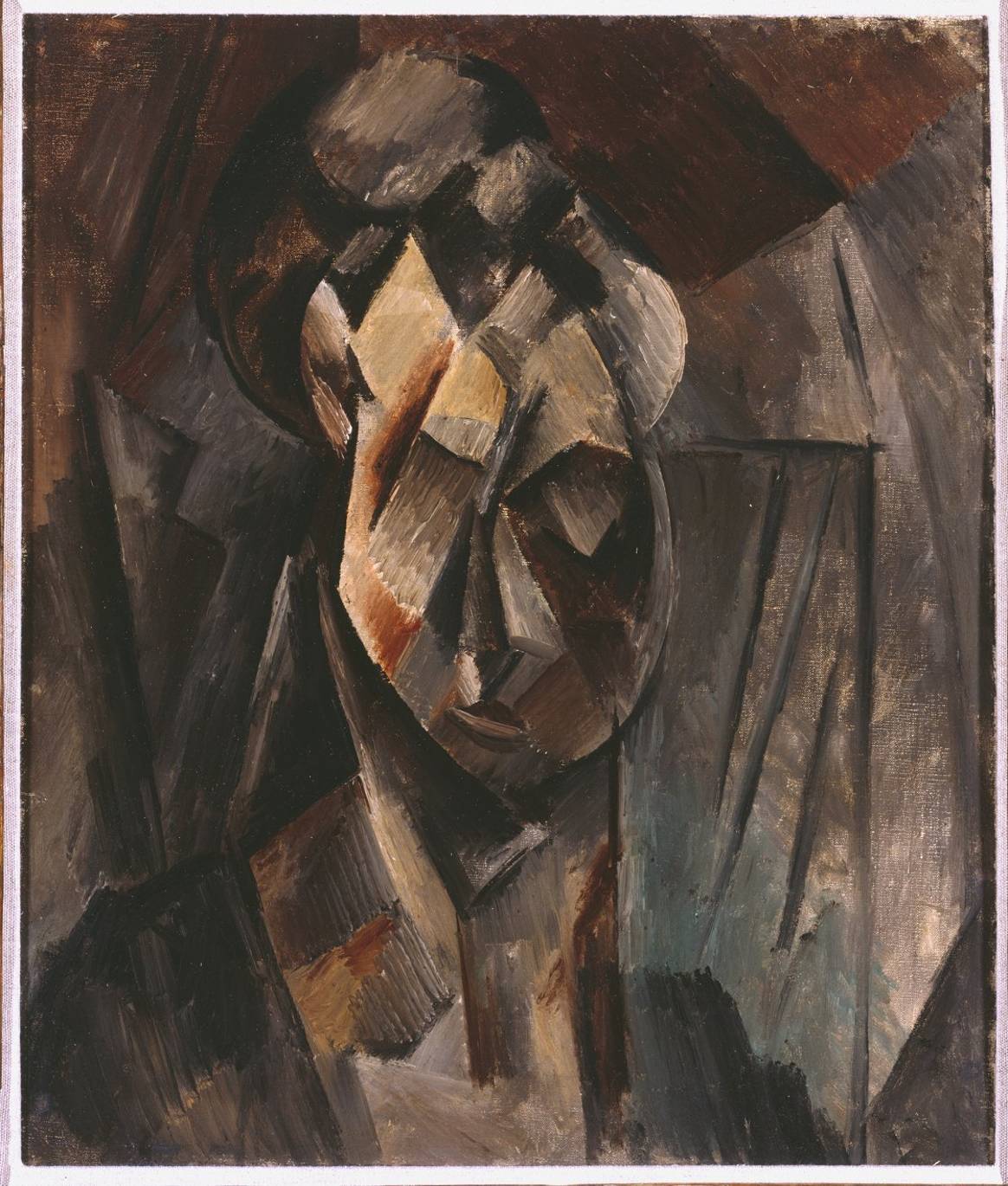 Pablo Picasso, Frauenkopf (Fernande), 1909-10. © Succession Pablo Picasso, VEGAP, Madrid, 2022