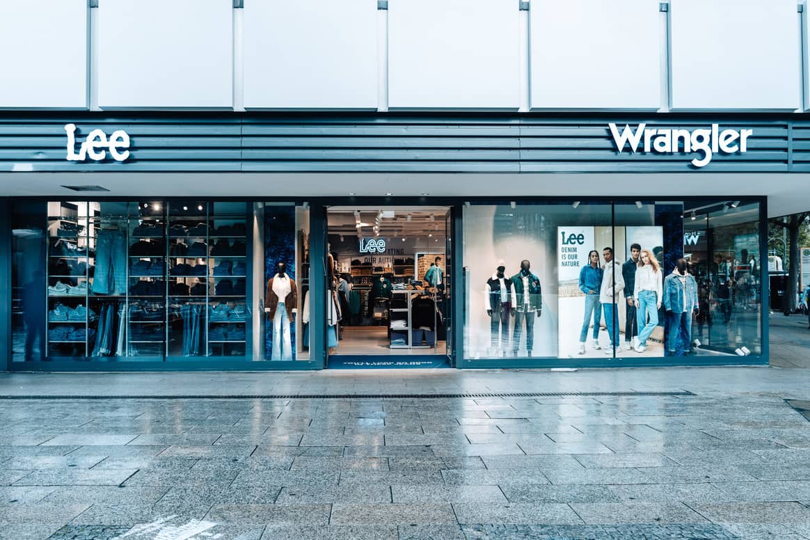 Image: Kontoor Brands; Lee and Wrangler retail store in Berlin