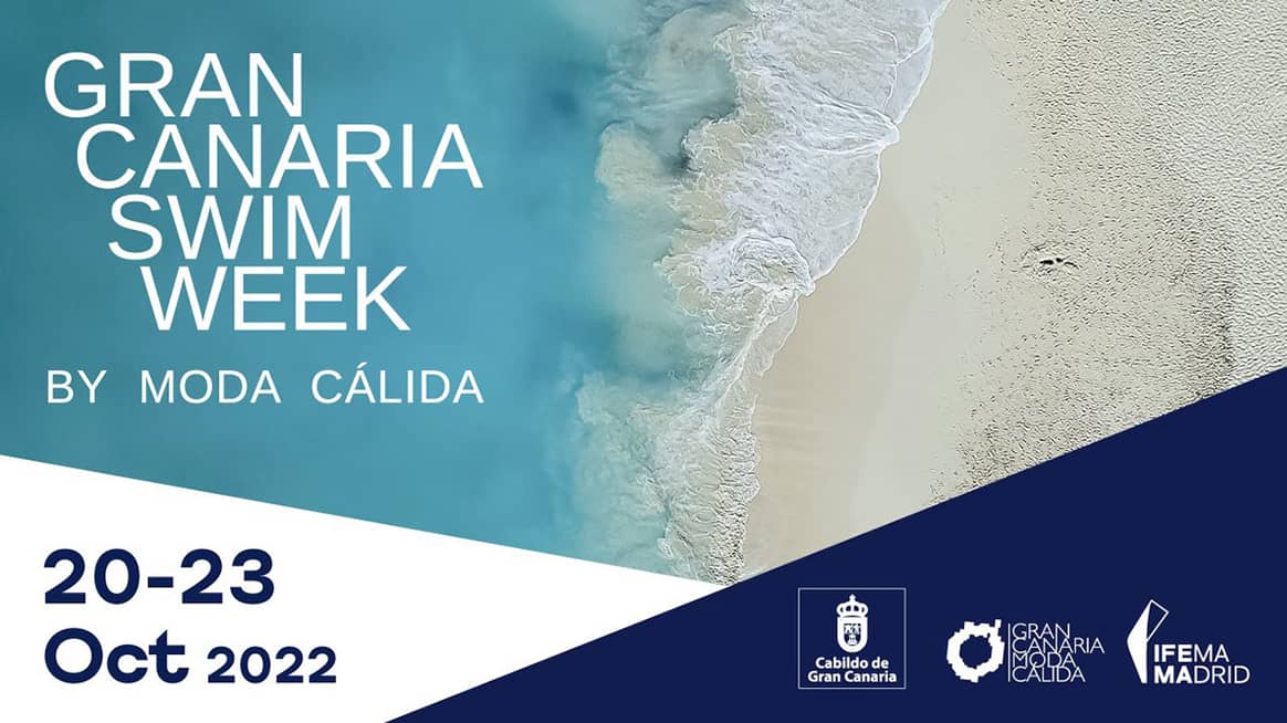 Photo Credits: Cartel de la próxima edición de octubre de 2022 de Gran Canaria Swim Week by Moda Cálida.