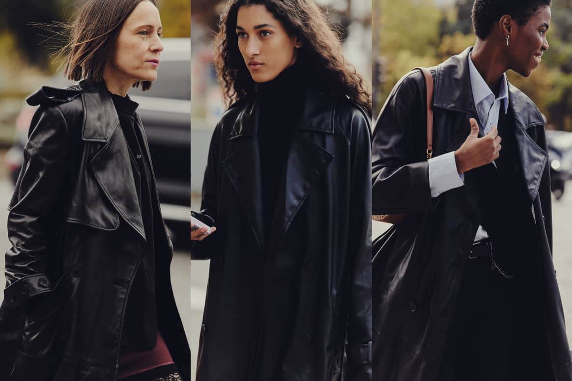 Black leather coats. Photos: Nick Leuze