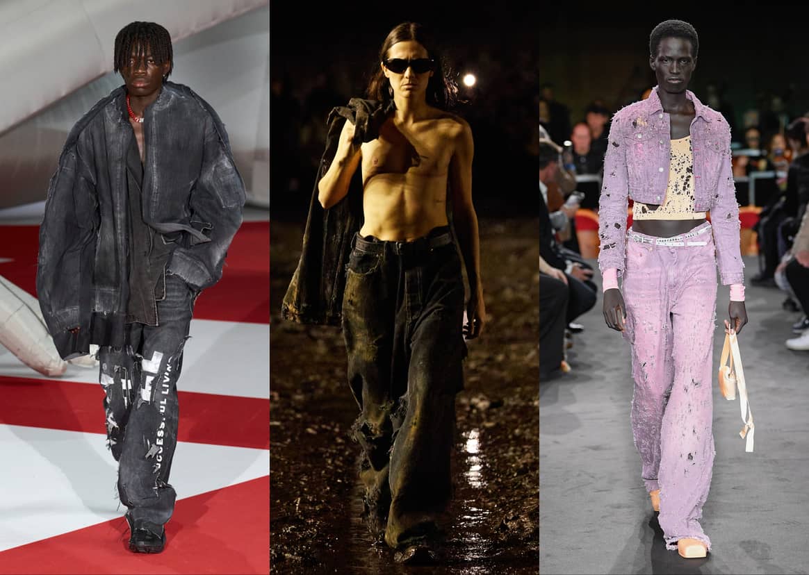 Credits from left to right: Diesel, Balenciaga via CatwalkPictures, MM6 Maison Margiela