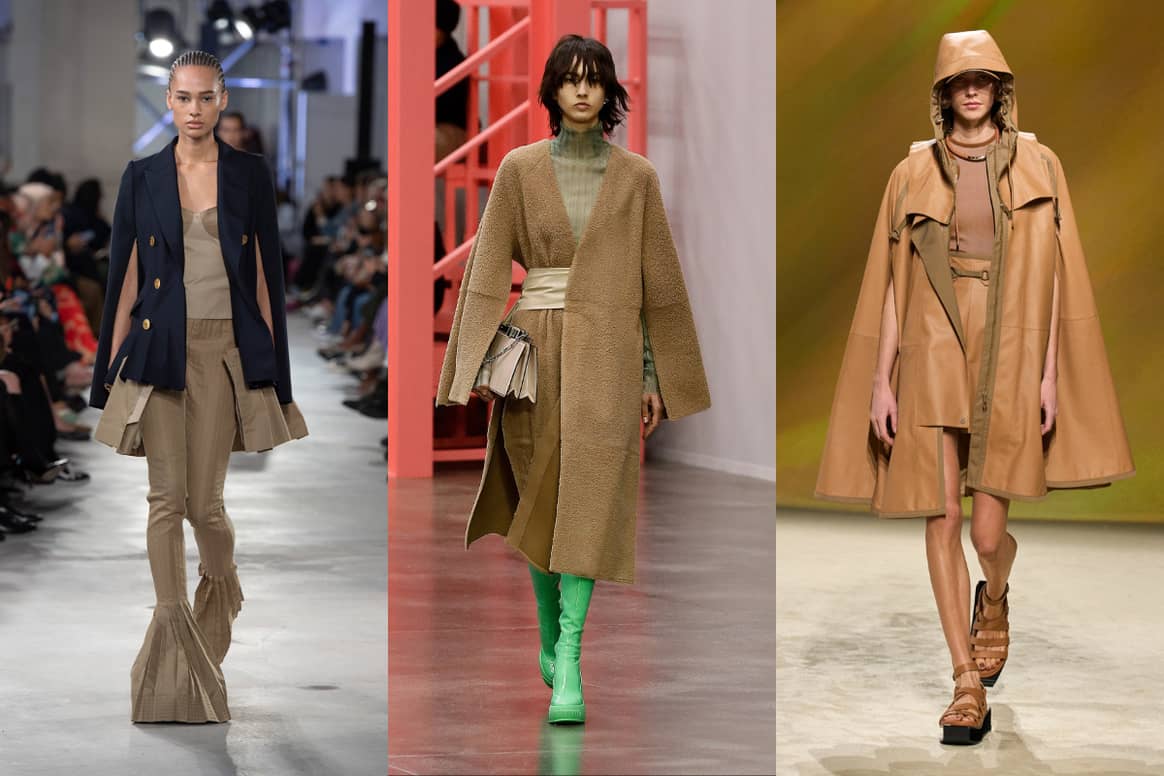 SS23 Collections. (From left) Image: Sacai, Fendi, Hermès