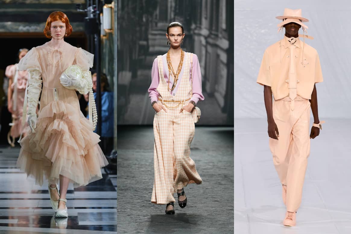 SS23 Collections. Image (de g. à dr.) : Simone Rocha, Chanel, Craig Green