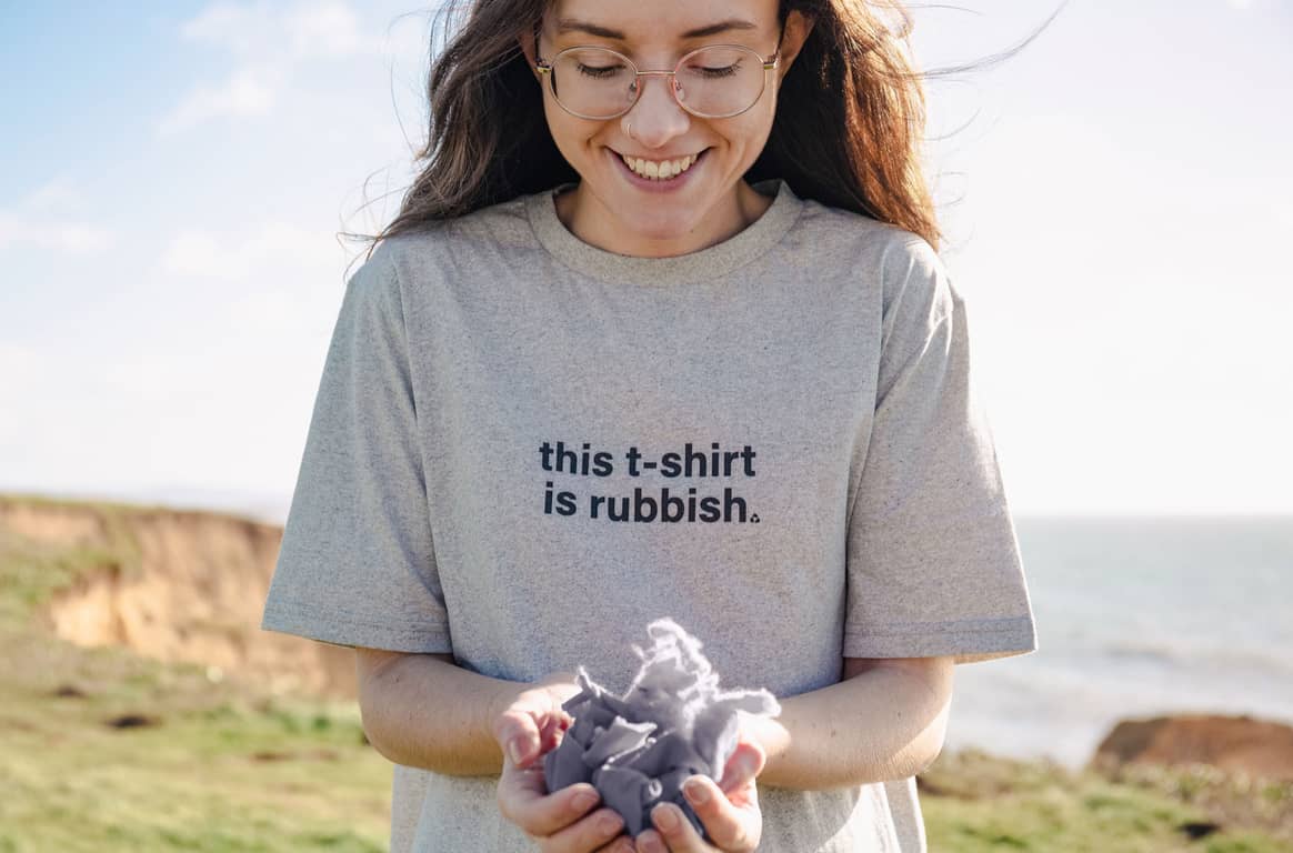 Recyclable t-shirt by Teemill. Image: Teemill