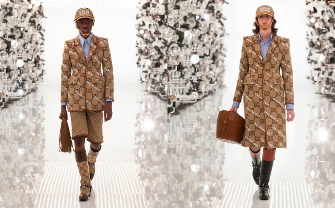 Gucci x Balenciaga Herfst/Winter 2021. Foto's: Gucci