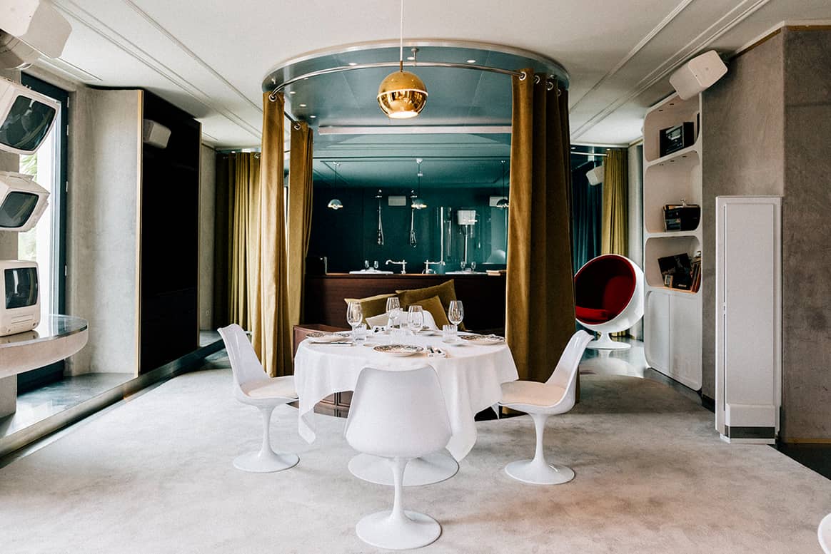 Photo Credits: Interior de “The Penthouse byWow”, el nuevo espacio gastronómico de Wow Concept en el número 18 de la Gran Vía de Madrid. Fotografía de cortesía.