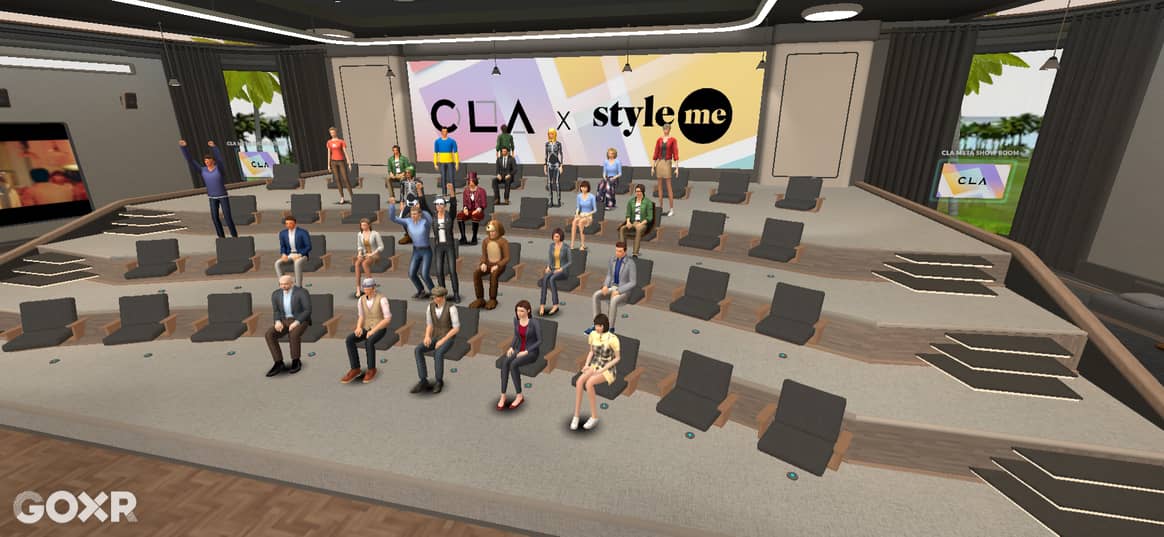 Evento de moda metaverso de Style.Me con CLA Fashion Platform y GOXR. Imagen: CLA Fashion Platform