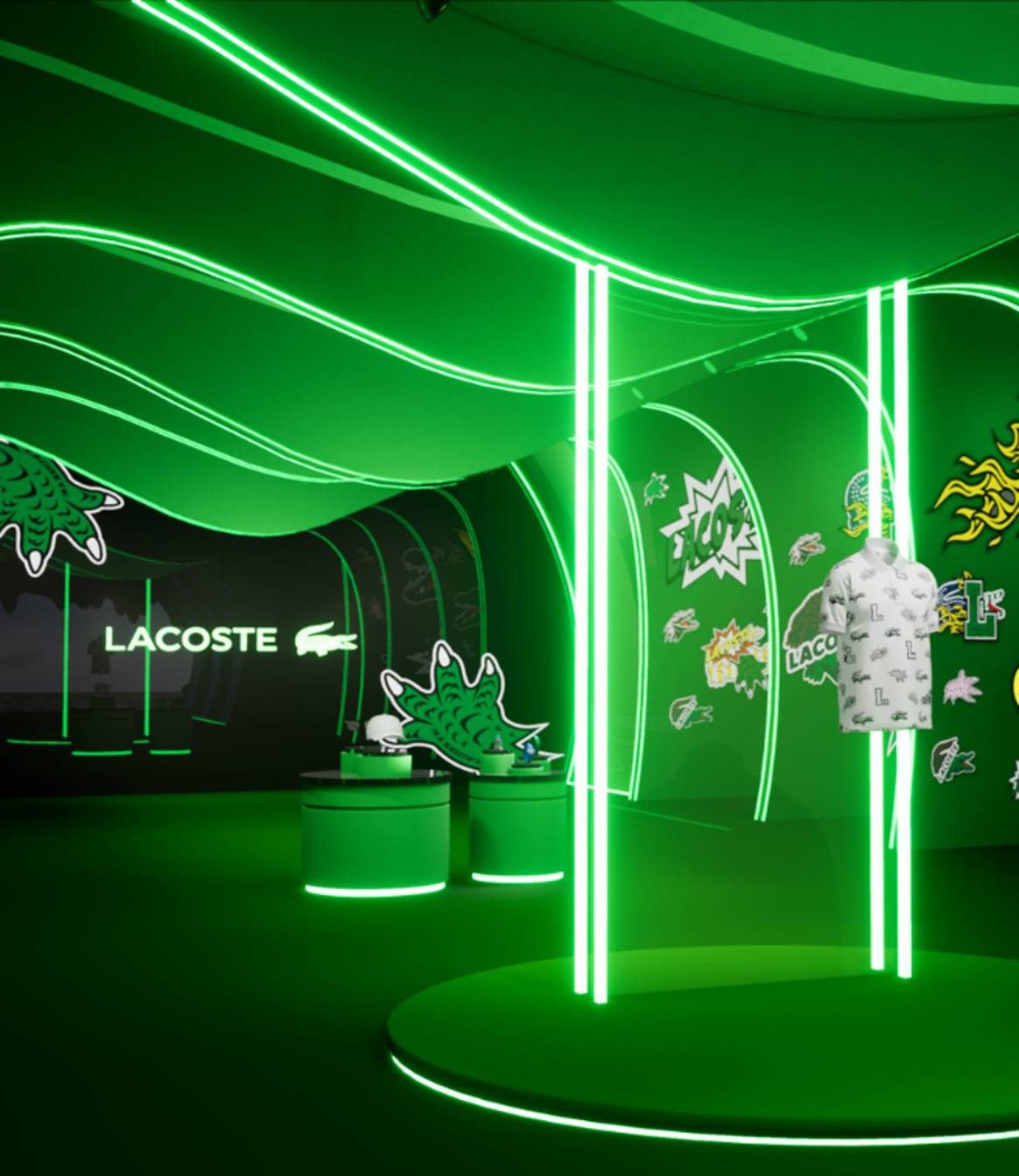 Lacoste virtual reality store by Emperia. Image: Emperia