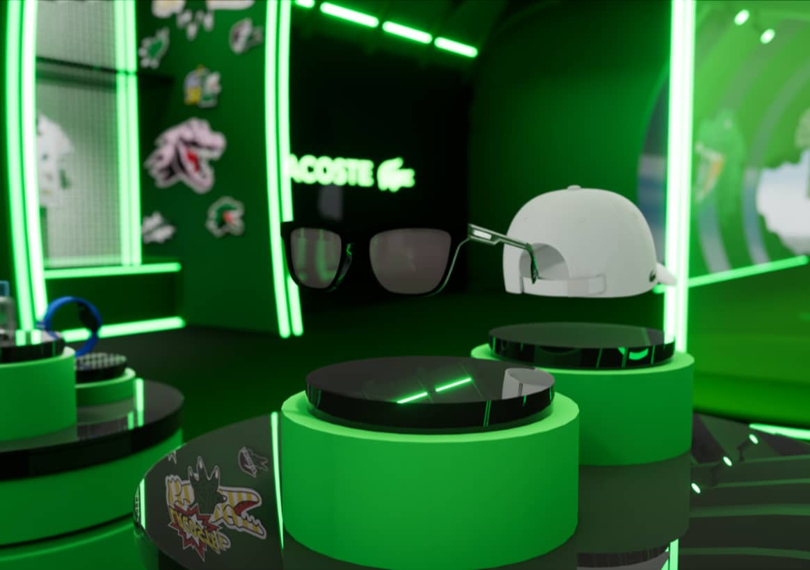 Lacoste virtual reality store by Emperia. Image: Emperia