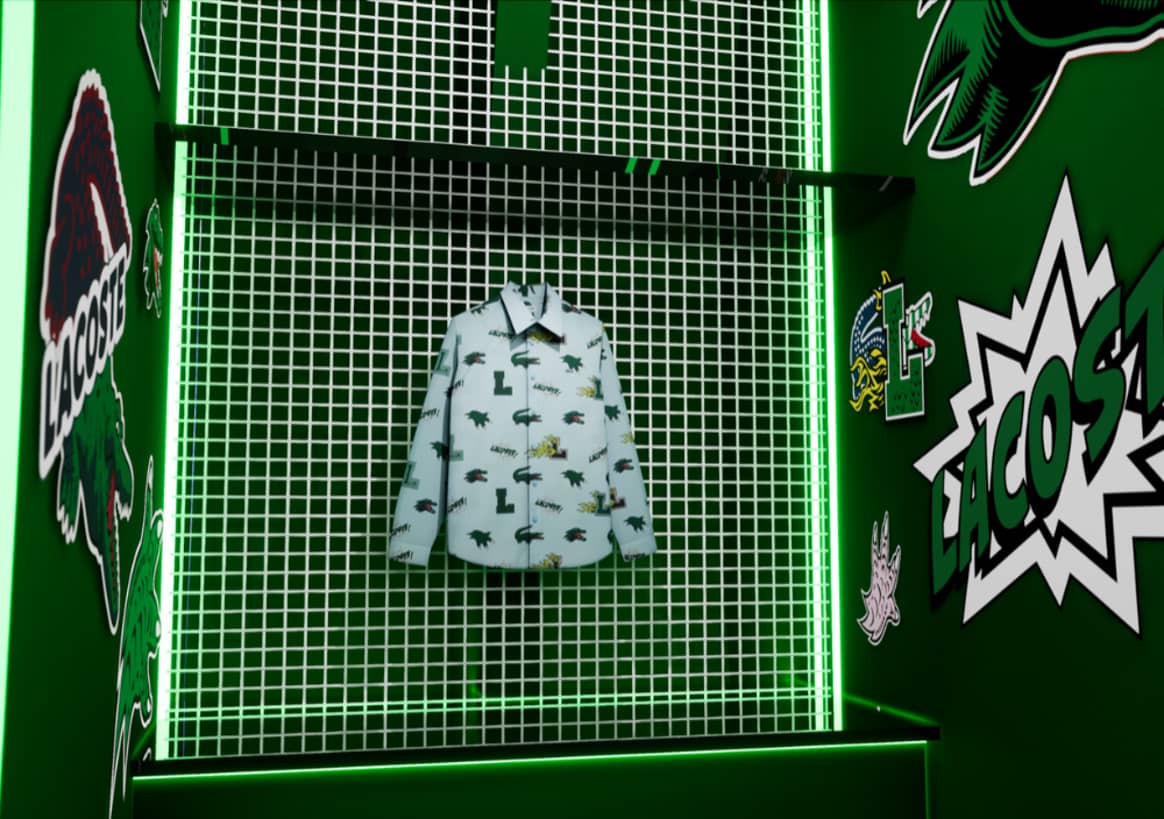 Lacoste virtual reality store by Emperia. Image: Emperia