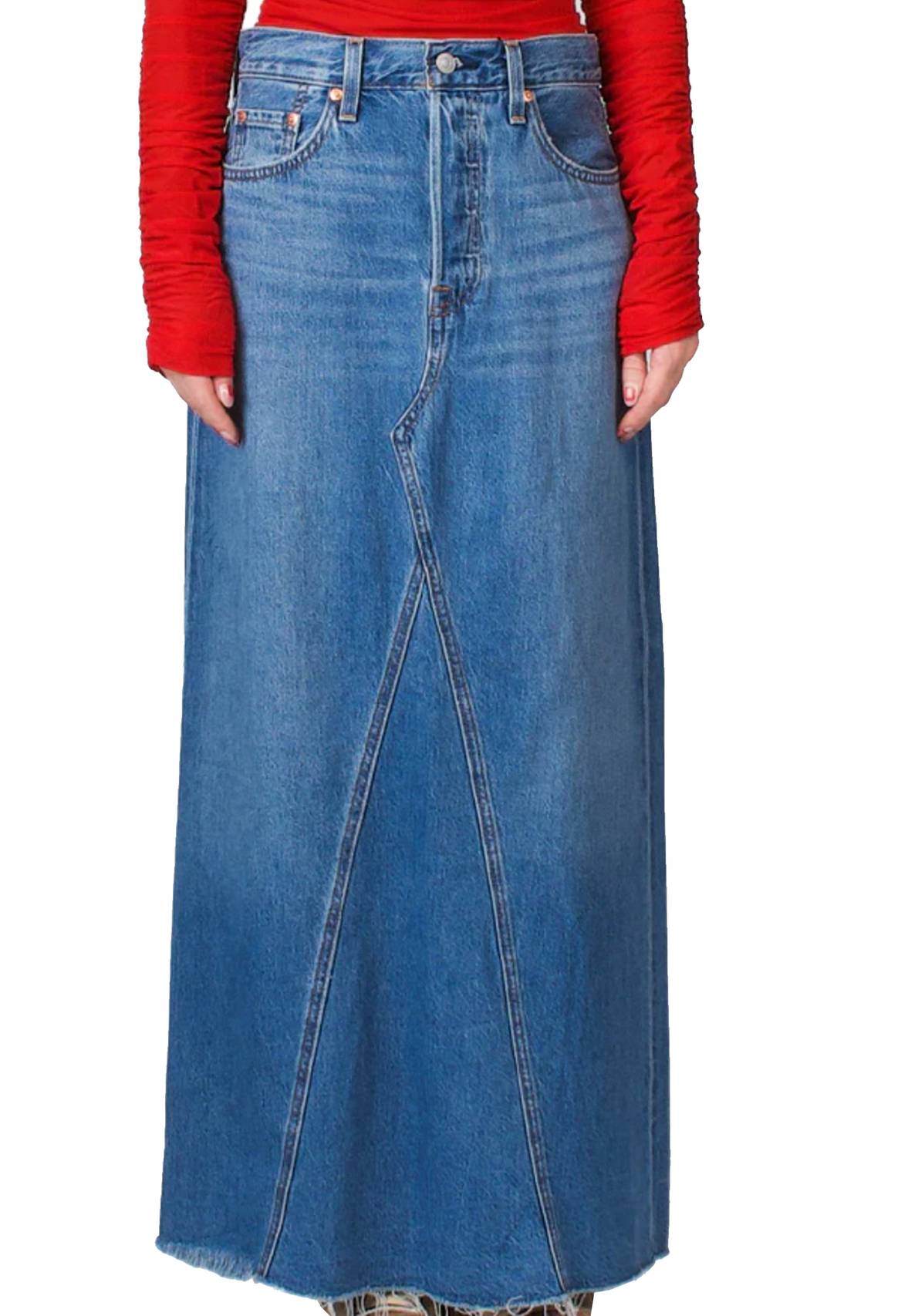 How Long Denim Skirts Went From Anti-Fashion Statement to Runway Must-Have  - WSJ