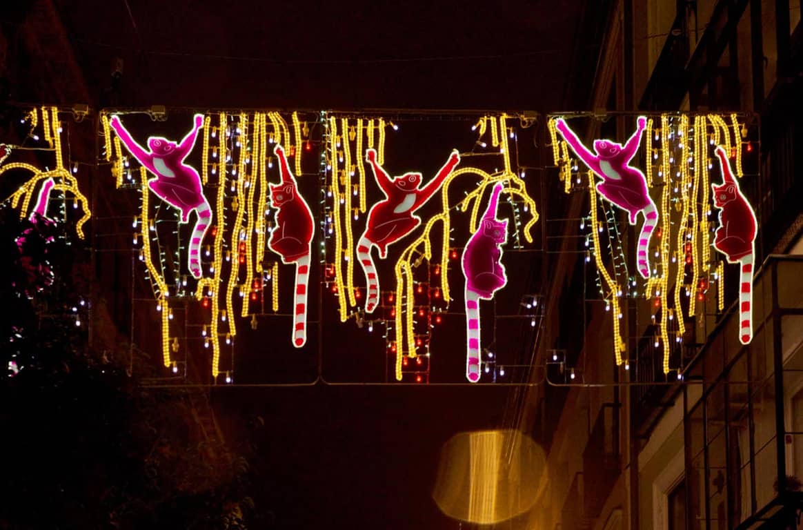 Photo Credits: Iluminación navideña de Madrid creada por Teresa Helbig en el marco de la colaboración establecida con Acme. Fotografía de cortesía.