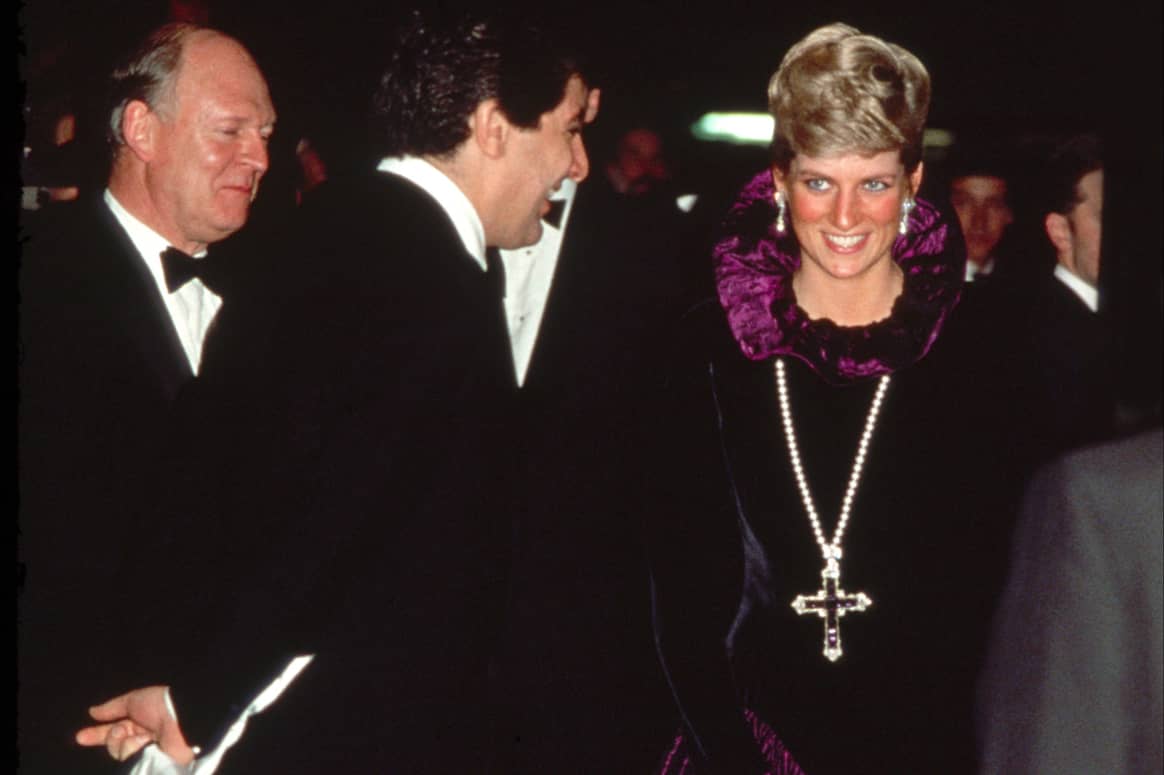 La Princesa Diana en el acto benéfico Birthright en 1991. Imagen: Sotheby's