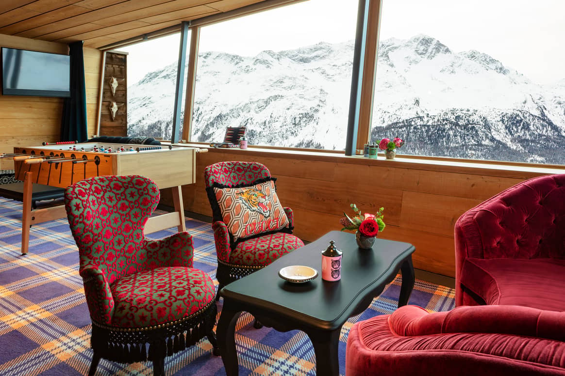 Gucci-Paradiso-Lounge in St. Moritz. Foto: Pamela Bargnesi / Gucci