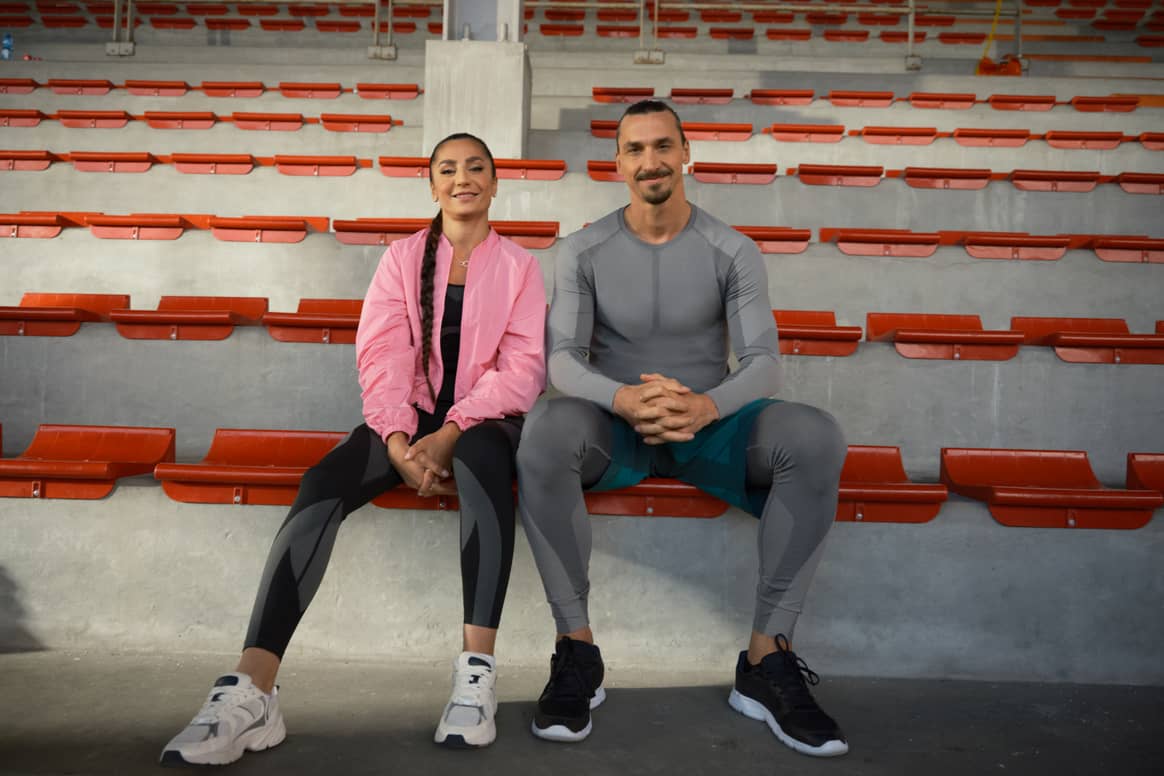 Nadia Nadim and Zlatan Ibrahimović