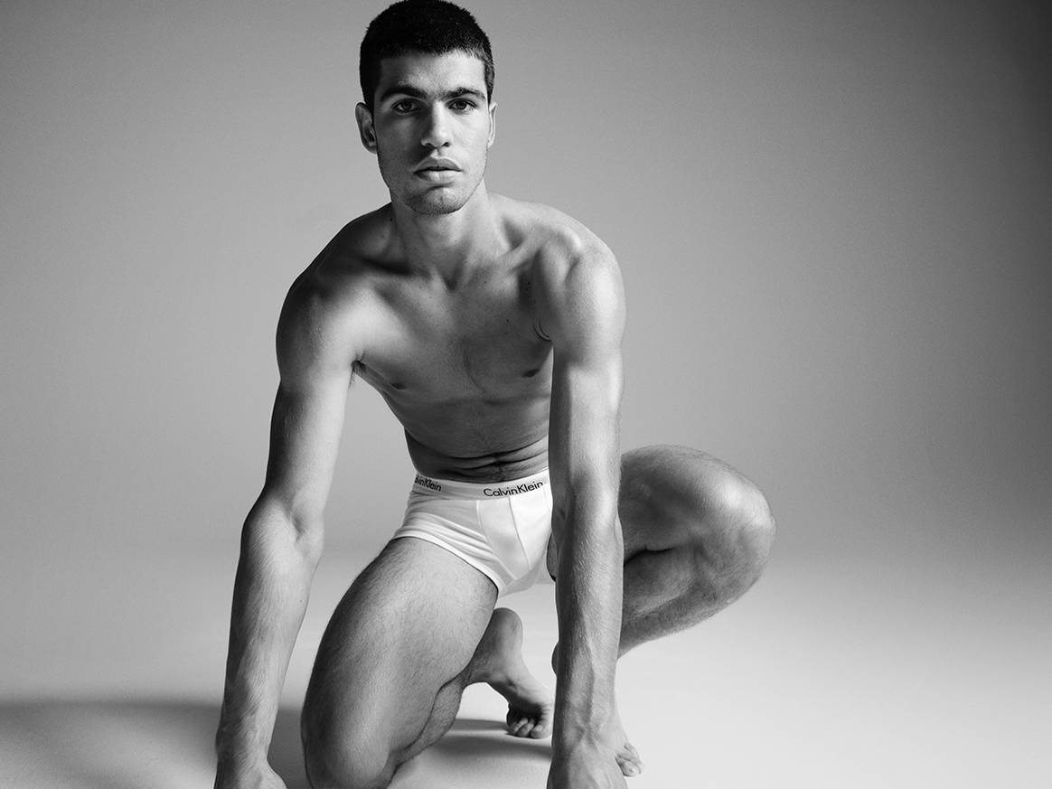 Photo Credits: Carlos Alcaraz, protagonista de la nueva campaña global “Calvins or Nothing” de Calvin Klein para la temporada de Primavera 2023.