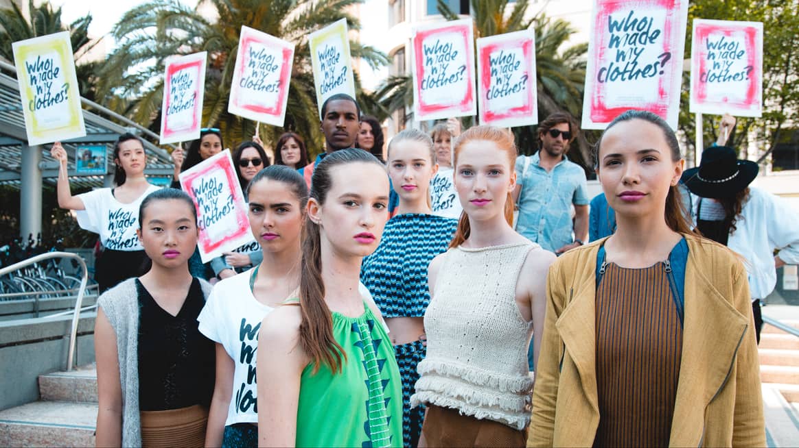 Imagen para la campaña #Whomademyclothes Fashion Revolution. Propiedad: Fashion Revolution