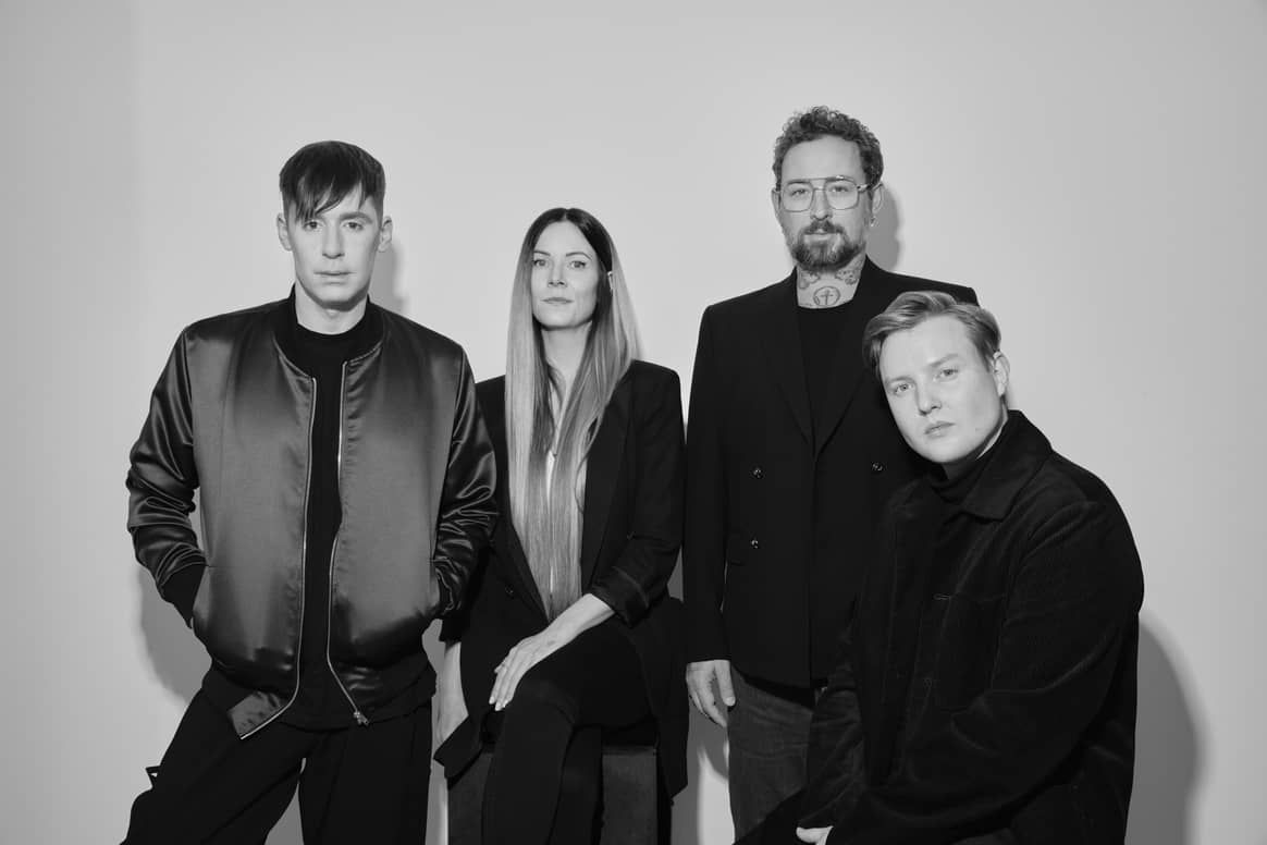 Von links nach rechts: Kilian Kerner, Rebekka Ruetz, Marcel Ostertag, Danny Reinke. Bild: W.E4 Fashion Day via Rebekka Ruetz