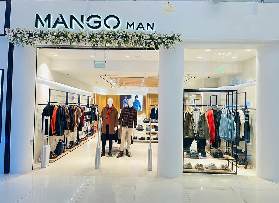 Photo Credits: Primera tienda en la India de la línea Mango Man. Mango, fotografía de cortesía.