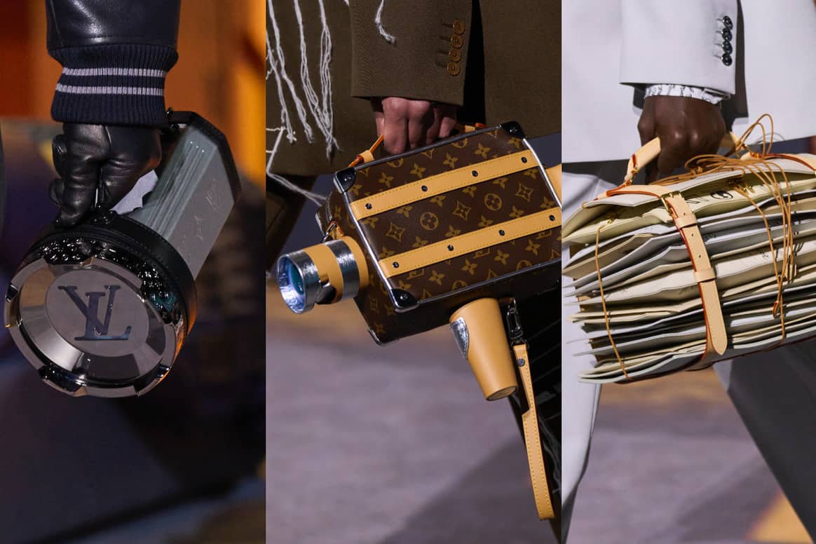 FW23 bags by Louis Vuitton. Photos: Launchmetrics Spotlight