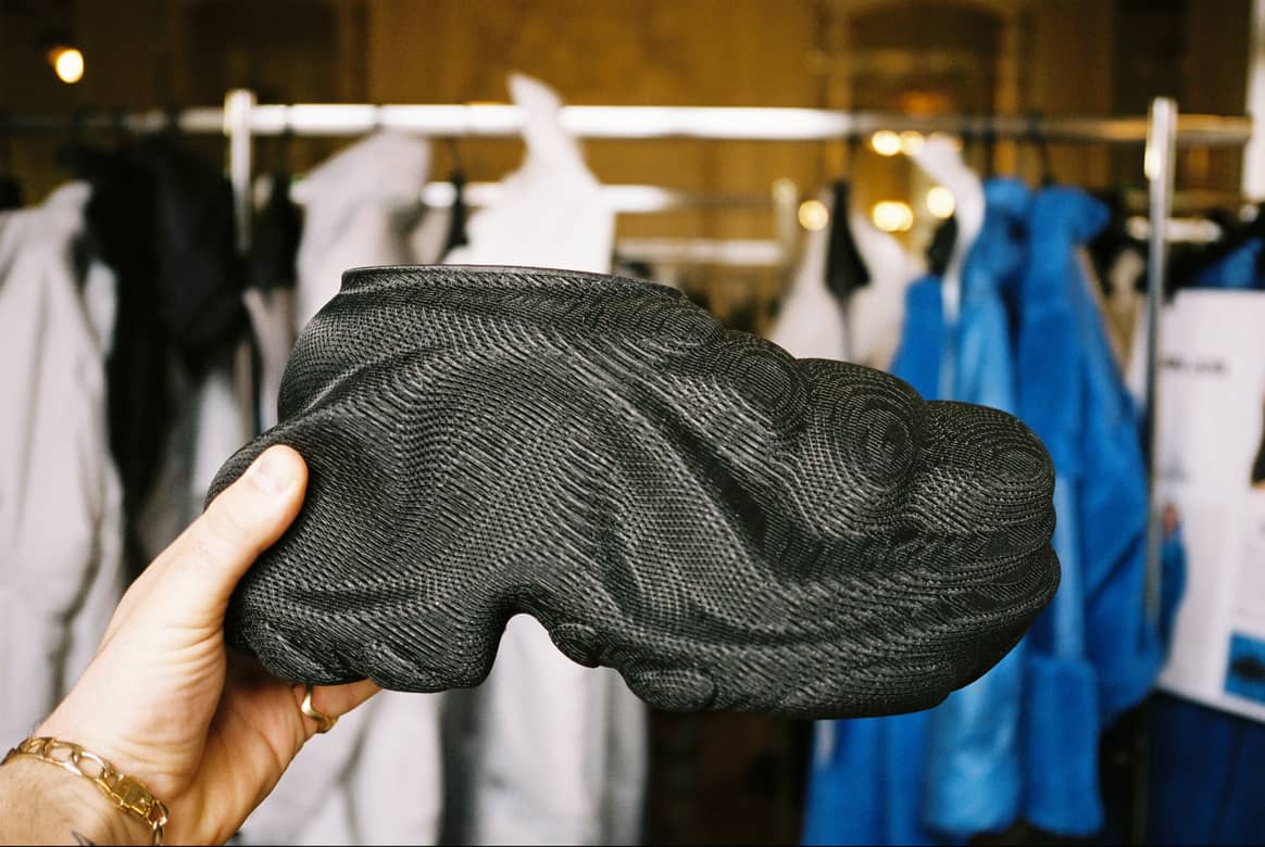 Image: Rains x Zellerfeld; 3D printed ‘Puffer Boot’