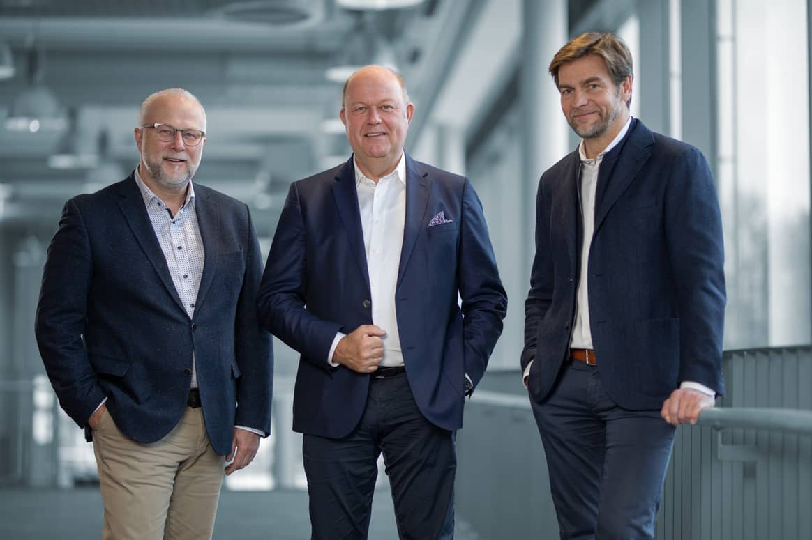 Der Intersport Deutschland Vorstand: Frank Geisler, Alexander von Preen und Thomas Storck (v.l.n.r.). Foto: Intersport Deutschland